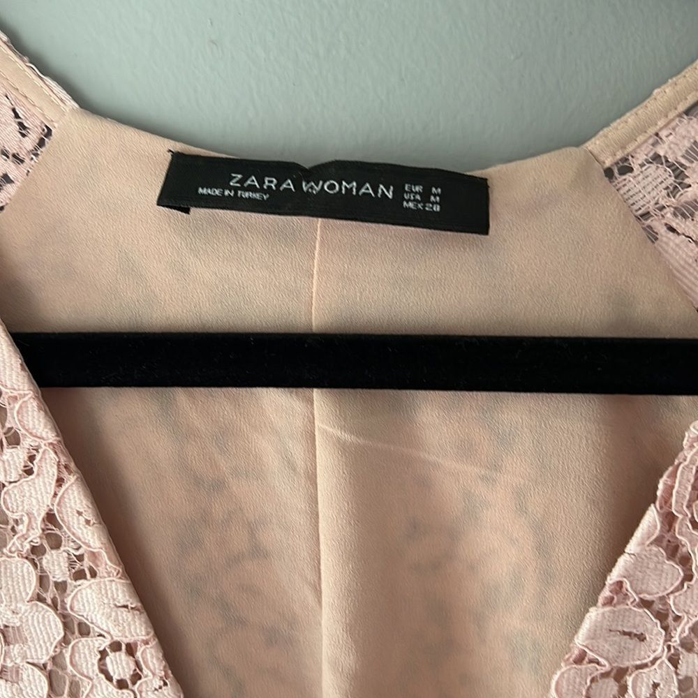 Zara Woman Size M Cap Sleeve Dress - Picture 2 of 11